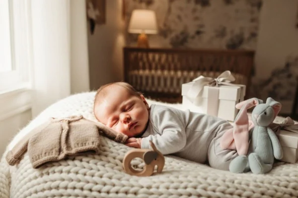 luxury baby gift ideas for newborns with premium items and nursery setup